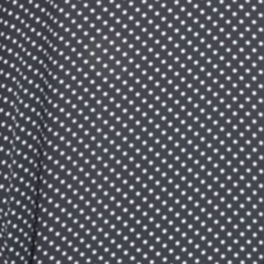 Ann Taylor Factory Blouse Sz L 2PK Black Solid & Polka Dot Flutter Sleeves EUC - Picture 11 of 14